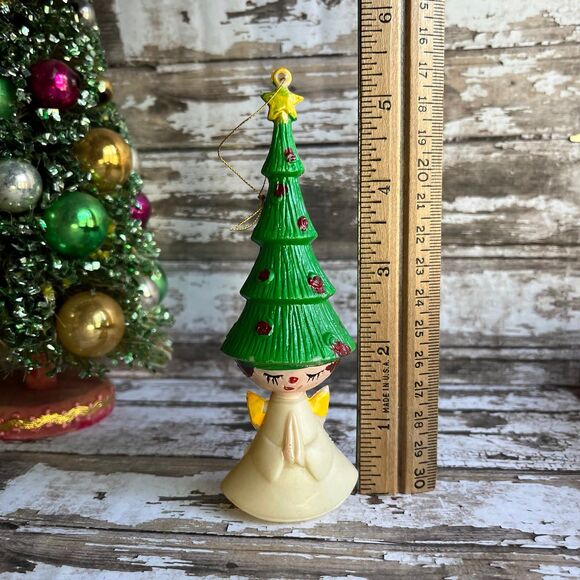 Vintage Christmas Tree Angel Ornament - Picture 9 of 9